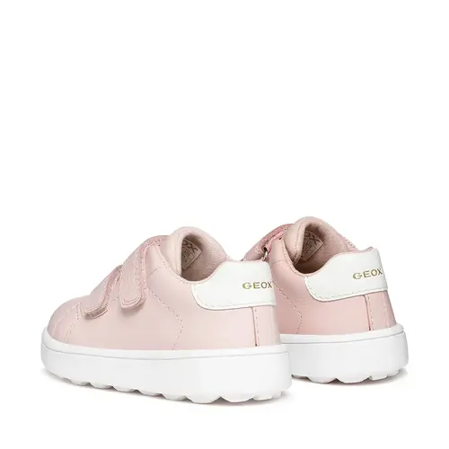 Pantofi Geox fete, piele naturala, brant antibacterian, MiniCub, roz_B656UA-08554-C8172-21_Pebebe