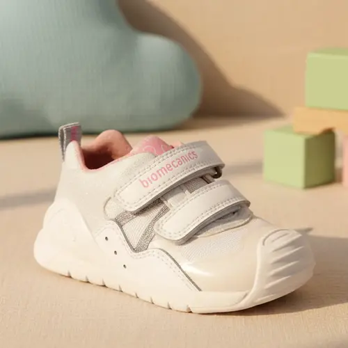 Pantofi Biomecanics fete, Biogateo Casual, primii pasi  – Alb și Mesh Respirabil_262103-B050-19_Pebebe