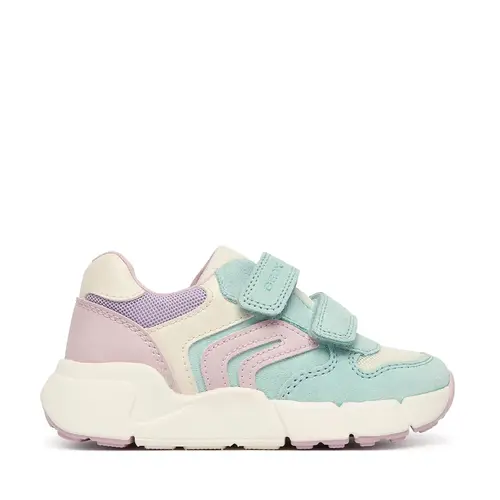 Pantofi Geox Fete, piele naturala, brant antibacterian, Flexyper mini, turcoaz_B656NA-01422-C3BE8-20_Pebebe