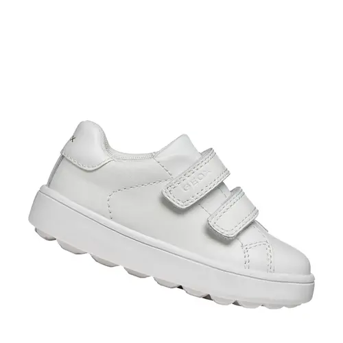 Pantofi Geox copii, piele naturala, brant antibacterian, MiniCub, alb_B656TA-08554-C1000-20_Pebebe