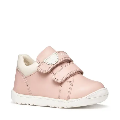 Pantofi Geox fete, piele naturala, talpa felexibila, Macchia, roz_B164PA-00085-C8W1M-18_Pebebe