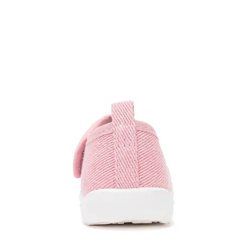 Pantofi de interior pentru copii, decupati, material textil, talpa flexibila, roz, D.D Step_C086-61730-20_Pebebe