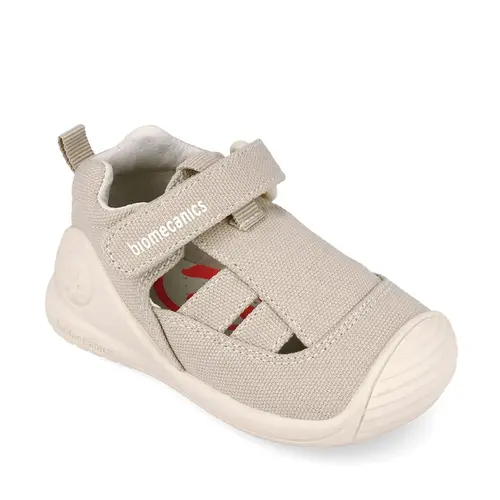 Sandale Biomecanics, Material Textil, Biogateo Canvas - Bej_262187-C887-19_Pebebe