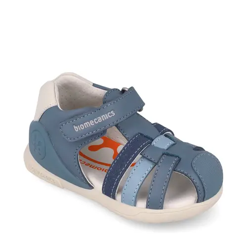 Sandale Biomecanics baieti, Biogateo Fenix, Piele Naturala, Albastru_262150-D631-19_Pebebe