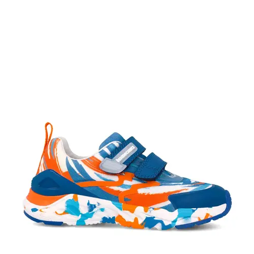Adidași Biomecanics Bioevolution Runner pentru Copii – Albastru/Portocaliu cu Velcro_262271-A090-26_Pebebe
