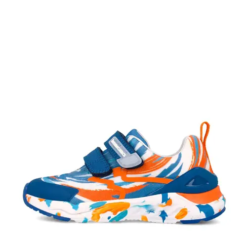 Adidași Biomecanics Bioevolution Runner pentru Copii – Albastru/Portocaliu cu Velcro_262271-A090-26_Pebebe