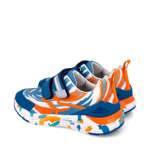 Adidași Biomecanics Bioevolution Runner pentru Copii – Albastru/Portocaliu cu Velcro_262271-A090-26_Pebebe