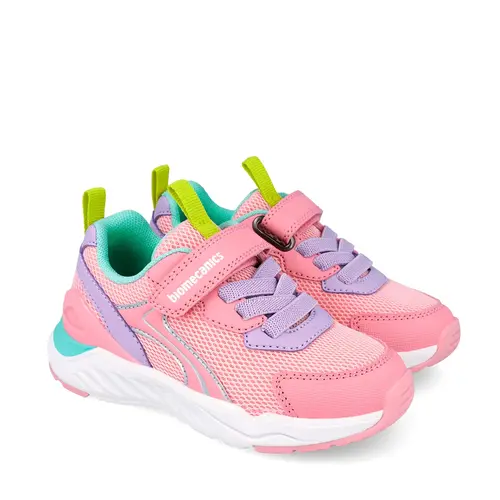 Adidași Biomecanics Bioevolution Runner pentru Copii – Roz cu Velcro și șiret_262273-E032-25_Pebebe