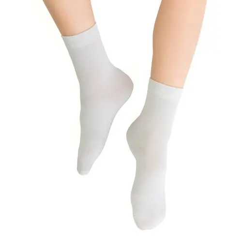 Șosete pentru copii, gri deschis, uni, STEVEN_ZK042145W_Pebebe