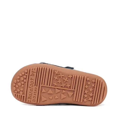 Pantofi barefoot D.D.Step, băieți, piele naturală, talpa flexibila, bleumarin_S063-61983M-26_Pebebe