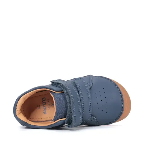 Pantofi barefoot D.D.Step, băieți, piele naturală, talpa flexibila, bleumarin_S063-61983M-26_Pebebe