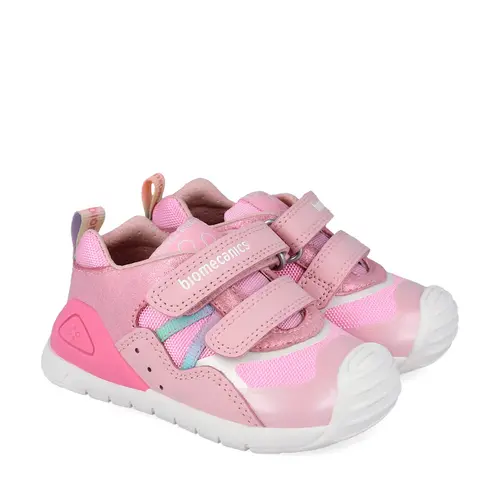 Pantofi Biomecanics fete, Biogateo Casual, primii pasi  – Roz Metalizat și Mesh Respirabil_262103-A032-20_Pebebe