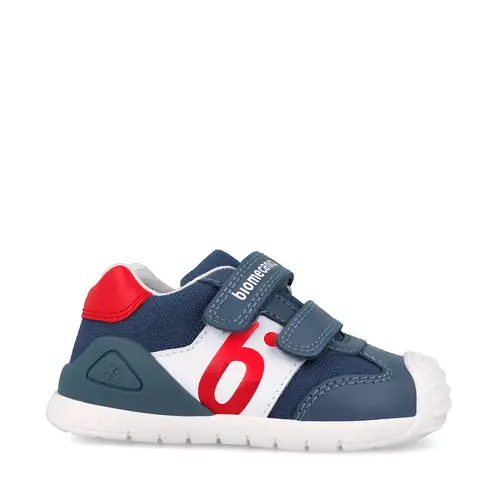 Pantofi Sport Biomecanics, Băieței, Biogateo Casual , Piele și material Textil – Albastru Navy_262121-A556-20_Pebebe