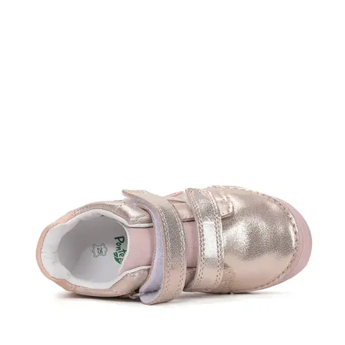 Pantofi cu supinatie Ponte20, piele naturala, auriu_DA03-6-1529M-25_Pebebe