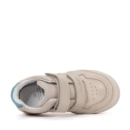 Pantofi D.D Step baieti, piele naturala, talpă flexibilă crem_S040-61252M-25_Pebebe