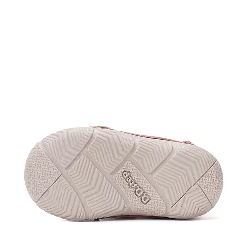 Pantofi D.D Step Fete, piele naturală, captuseală din piele, talpă flexibilă, roz sidef, cu pisicuța_S082-61703F-20_Pebebe