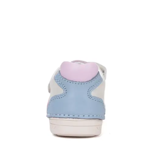 Pantofi D.D Step fete, piele naturala, talpă flexibilă alb_S040-61252DM-25_Pebebe