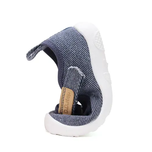 Pantofi de interior pentru copii, decupati, material textil, talpa flexibila, bleumarin, D.D Step_C086-61089A-20_Pebebe