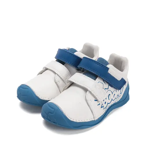 Pantofi din piele naturala cu supinatie pentru băieți, Ponte20, alb_DA03-6-1956-22_Pebebe