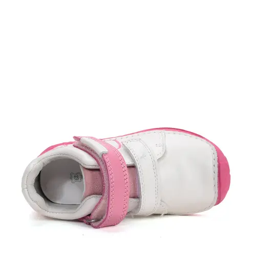 Pantofi din piele naturala cu supinatie pentru fete, Ponte20, alb_DA03-6-1692-23_Pebebe