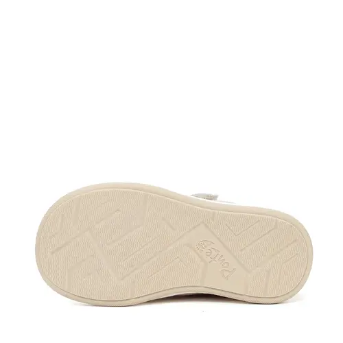 Pantofi din piele naturala cu supinatie pentru fete, Ponte20, crem cu inimioare_DA03-6-1326A-23_Pebebe