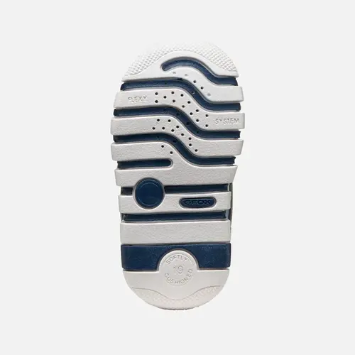 Pantofi Geox băieți, piele naturala, brant antibacterian, Geox Respira, Iupidoo, olive si bleumarin_B3555D-02214-CD3F4-18_Pebebe