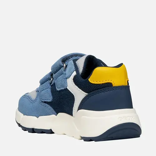 Pantofi Geox Baieti, piele naturala, brant antibacterian, Flexyper mini, albastru_B656GC-01422-C4261-20_Pebebe