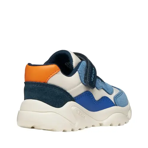 Pantofi Geox Baieti, piele naturala,  brant antibacterian, Geox Respira, Ciufciuf, alb, albastru_B455RB-0FU22-C0652-20_Pebebe