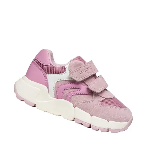 Pantofi Geox Fete, piele naturala, brant antibacterian, Flexyper mini, roz_B656NA-01422-C8314-20_Pebebe