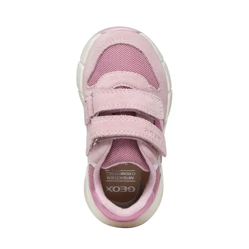Pantofi Geox Fete, piele naturala, brant antibacterian, Flexyper mini, roz_B656NA-01422-C8314-20_Pebebe