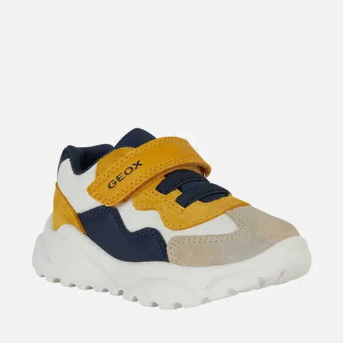 Pantofi Geox băieți, piele naturala,  brant antibacterian, Geox Respira, Ciufciuf, bej, mustar_B455RB-0FU22-CQ62P-20_Pebebe