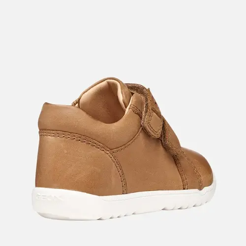 Pantofi Geox băieți, piele naturala, talpa felexibila, Macchia, maro_B254NB-000CL-C6627-18_Pebebe