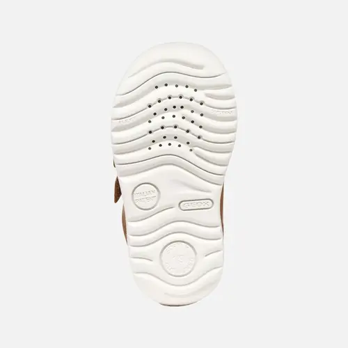 Pantofi Geox băieți, piele naturala, talpa felexibila, Macchia, maro_B254NB-000CL-C6627-18_Pebebe