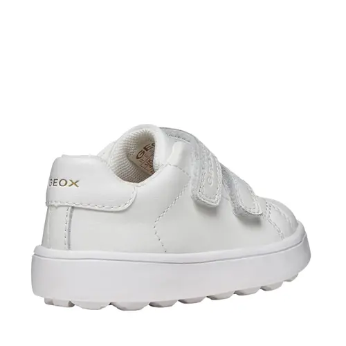 Pantofi Geox copii, piele naturala, brant antibacterian, MiniCub, alb_B656TA-08554-C1000-20_Pebebe