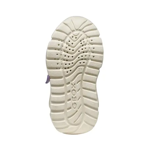 Pantofi Geox fete, piele naturala,  brant antibacterian, Geox Respira, Ciufciuf, alb, lila_B455QB-0FU22-C1022-20_Pebebe