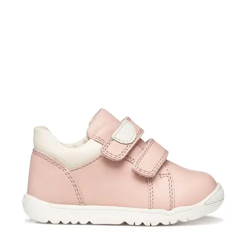 Pantofi Geox fete, piele naturala, talpa felexibila, Macchia, roz_B164PA-00085-C8W1M-18_Pebebe