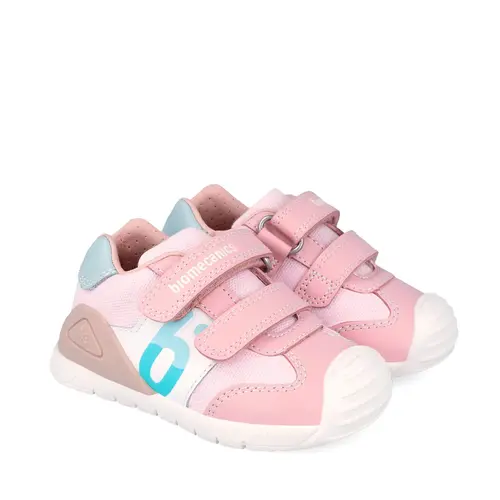 Pantofi Sport Biomecanics, Fete, Biogateo Casual , Piele și material Textil – Roz pal_262121-C032-19_Pebebe