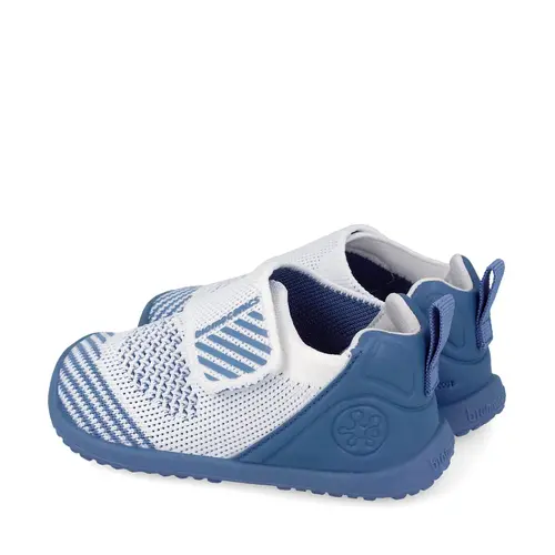 Papuci Barefoot Biomecanics Biohome Wider  Grădiniță și Casă - Albastru și Alb_262188-C834-20_Pebebe