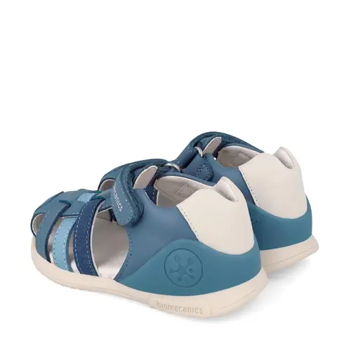 Sandale Biomecanics baieti, Biogateo Fenix, Piele Naturala, Albastru_262150-D631-19_Pebebe