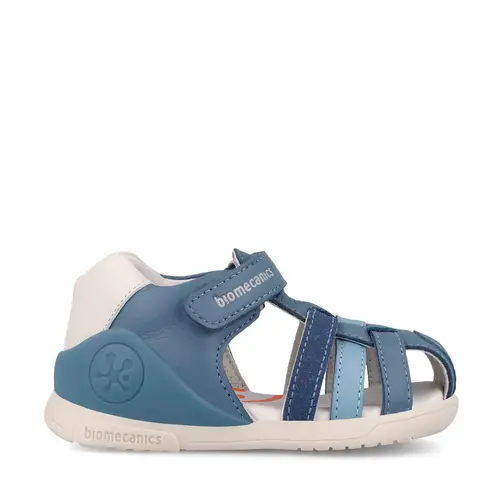 Sandale Biomecanics baieti, Biogateo Fenix, Piele Naturala, Albastru_262150-D631-19_Pebebe