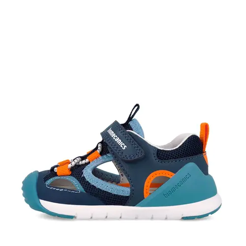 Sandale Biomecanics baieti, Biogateo, Sustinere Calcai, Material Textil, Albastru_262135-A008-21_Pebebe