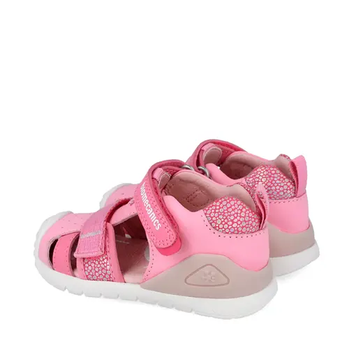 Sandale Biomecanics Biogateo pentru Fetițe – Roz Fucsia cu Detalii Argintii_262111-A711-19_Pebebe