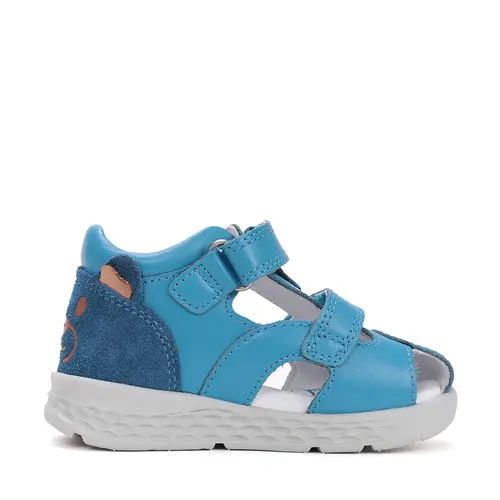 Sandale cu supinatie, Ponte20, piele naturala, albastru design cu ursulet_DA05-6-1256A-22_Pebebe