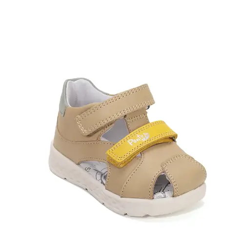 Sandale cu supinatie, piele naturala, crem, Ponte20_DA05-6-1808A-23_Pebebe