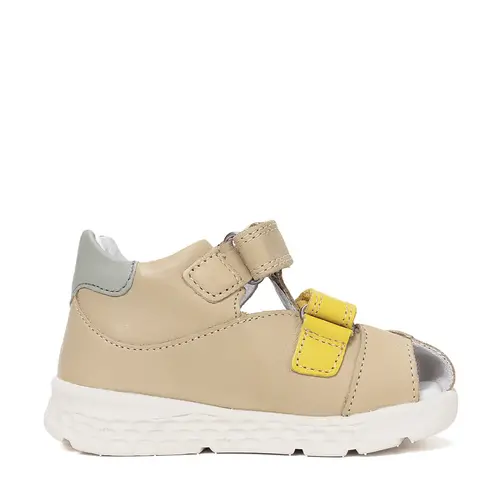 Sandale cu supinatie, piele naturala, crem, Ponte20_DA05-6-1808A-23_Pebebe