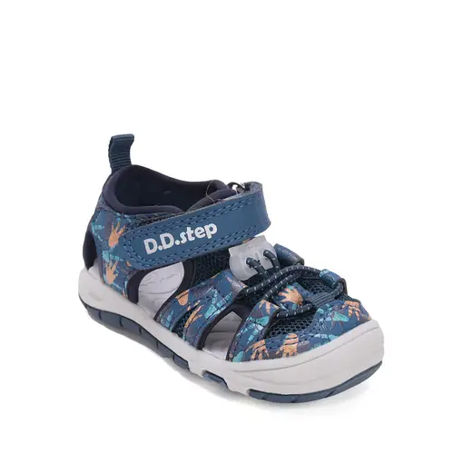 Sandale D.D Step fete cu uscare rapidă, material textil, bleumarin_G065-61146A-20_Pebebe