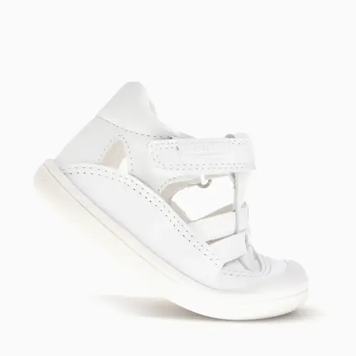 Sandale Barefoot bebe unisex Pablosky, albe, Leader Tech, inchidere cu scai_049005-19_Pebebe