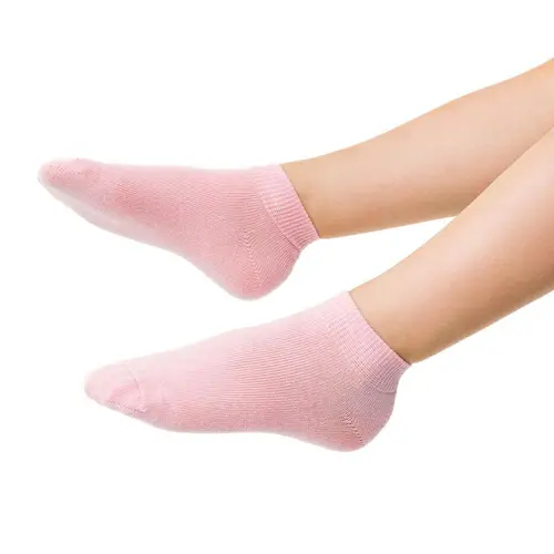 Șosete roz deschis pentru copii, până la gleznă, STEVEN_ZH004004W_Pebebe