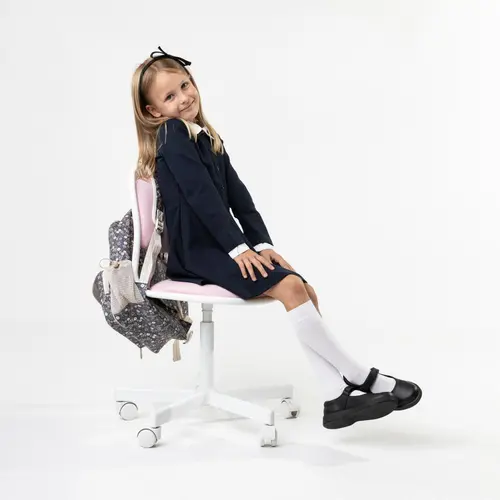 Sosete până la genunchi pentru fete, alb, STEVEN_YK005072E_Pebebe