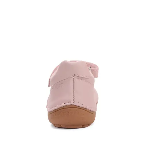 Pantofi barefoot fete, balerini, piele naturala, design cu flori, roz D.D.Step_H063-61295AM-26_Pebebe